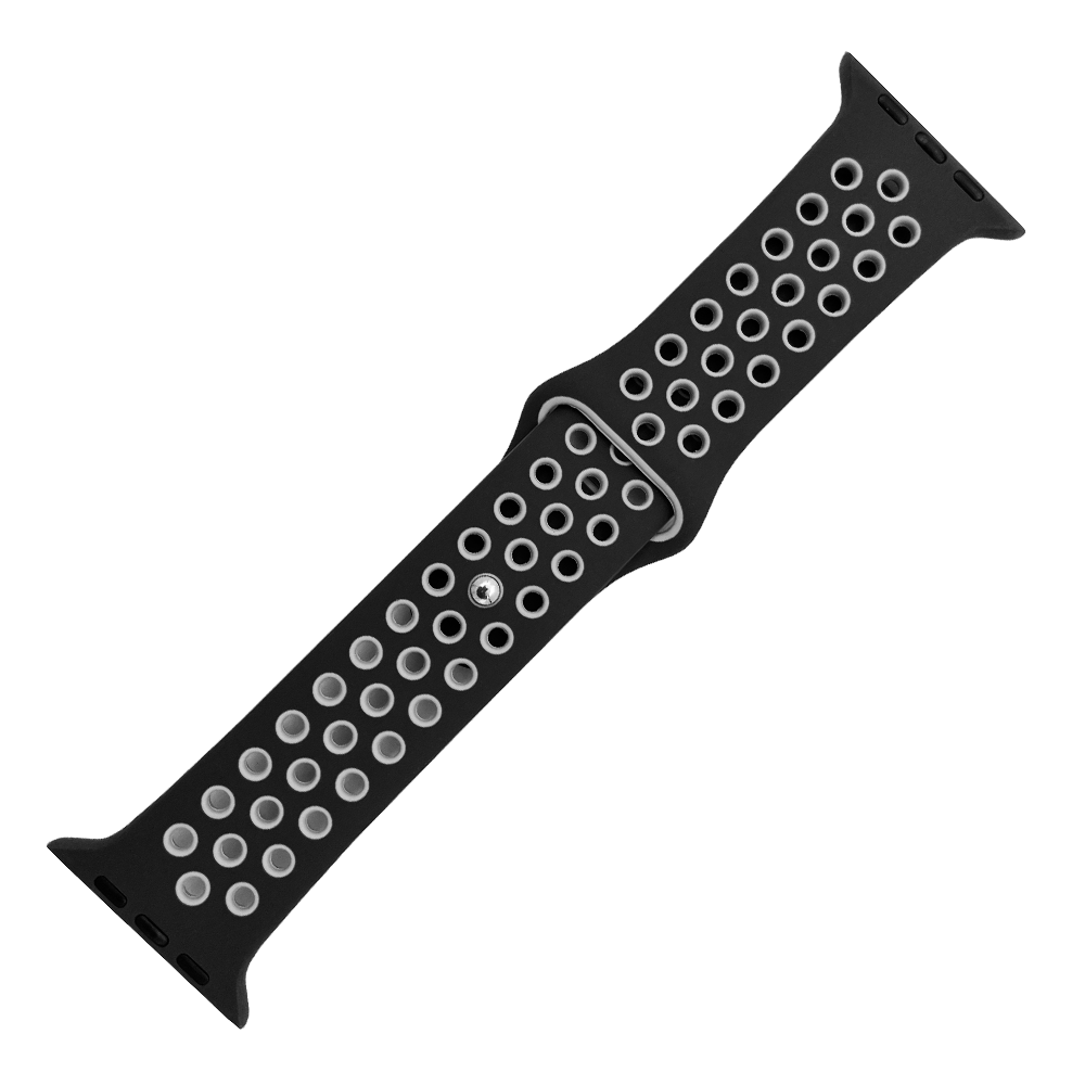 DBLACK [AWDS6] MODEL :: NIKE SPORT BAND, PUNCH HOLE DESIGN - PREMIUM SILICONE BAND // COMPATIBLE FOR"APPLE" SMART WATCHES