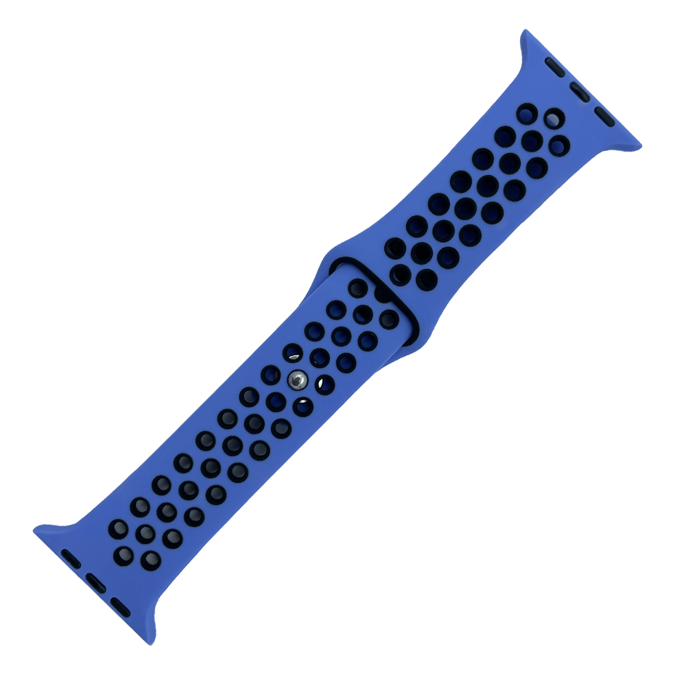 DBLACK [AWDS6] MODEL :: NIKE SPORT BAND, PUNCH HOLE DESIGN - PREMIUM SILICONE BAND // COMPATIBLE FOR"APPLE" SMART WATCHES