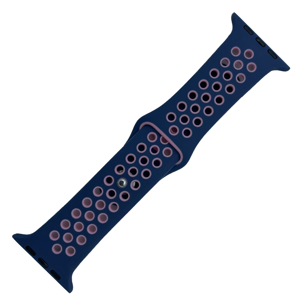 DBLACK [AWDS6] MODEL :: NIKE SPORT BAND, PUNCH HOLE DESIGN - PREMIUM SILICONE BAND // COMPATIBLE FOR"APPLE" SMART WATCHES