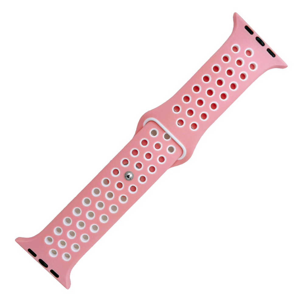 DBLACK [AWDS6] MODEL :: NIKE SPORT BAND, PUNCH HOLE DESIGN - PREMIUM SILICONE BAND // COMPATIBLE FOR"APPLE" SMART WATCHES