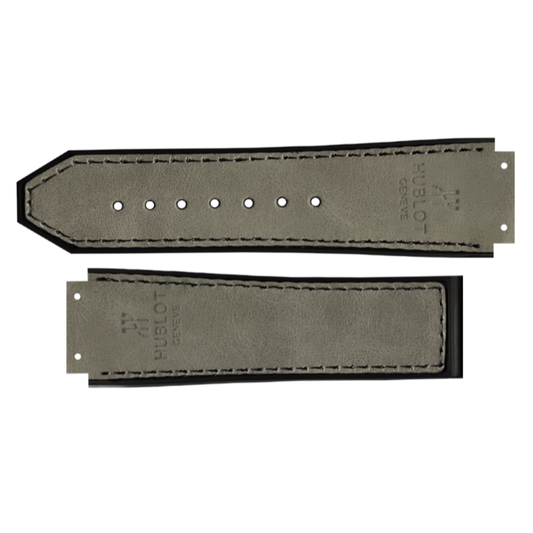 DBLACK [HLS-OPN1] 25MM LEATHER WATCH STRAP (WITHOUT TOOLS) // DESIGNED FOR "HUBLOT" WATCHES