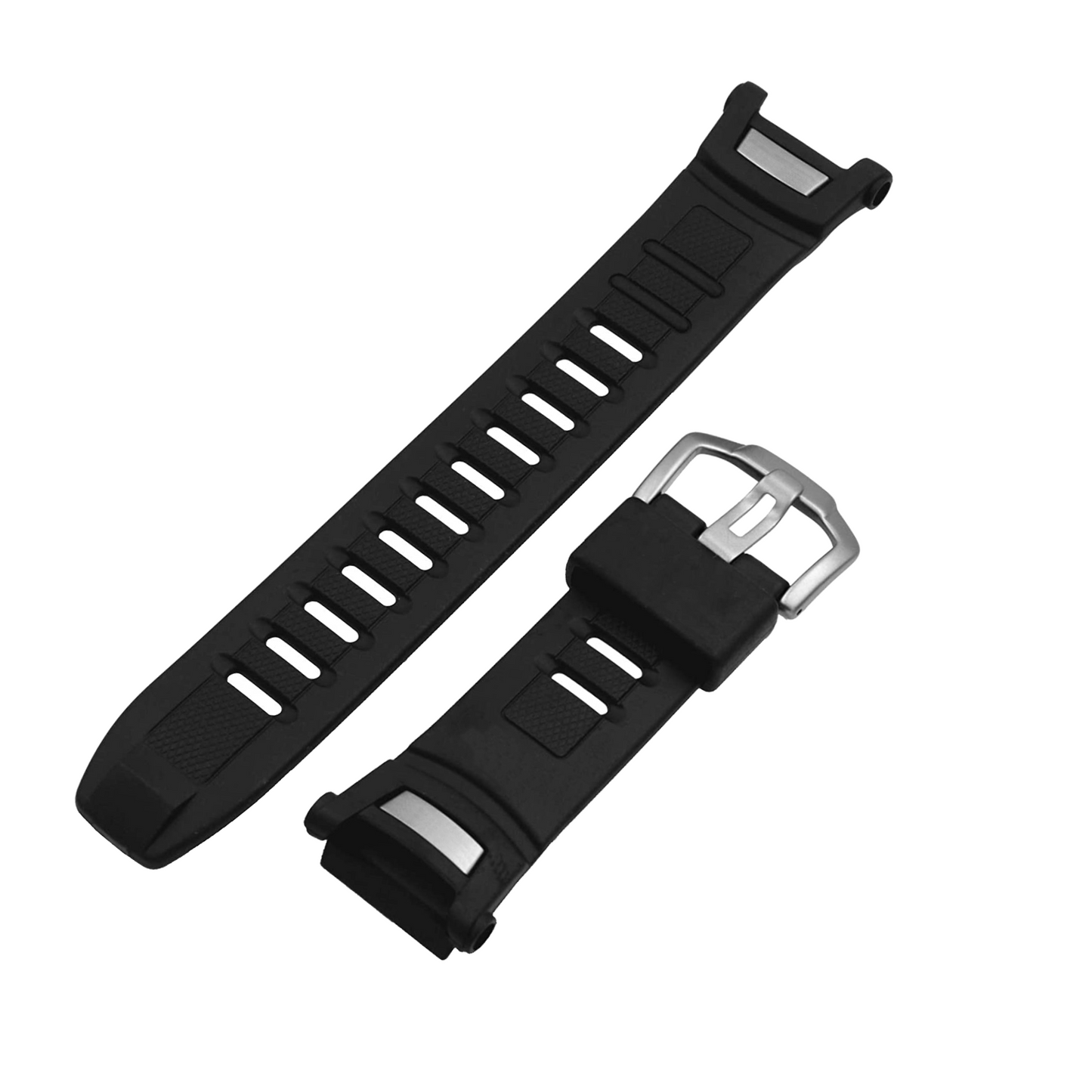 DBLACK [CDS15] 26MM RUBBER STRAP// FOR "CASIO PRO-TREK" PRG-130, PRW-1500, PRW-1500J & OTHER MODELS