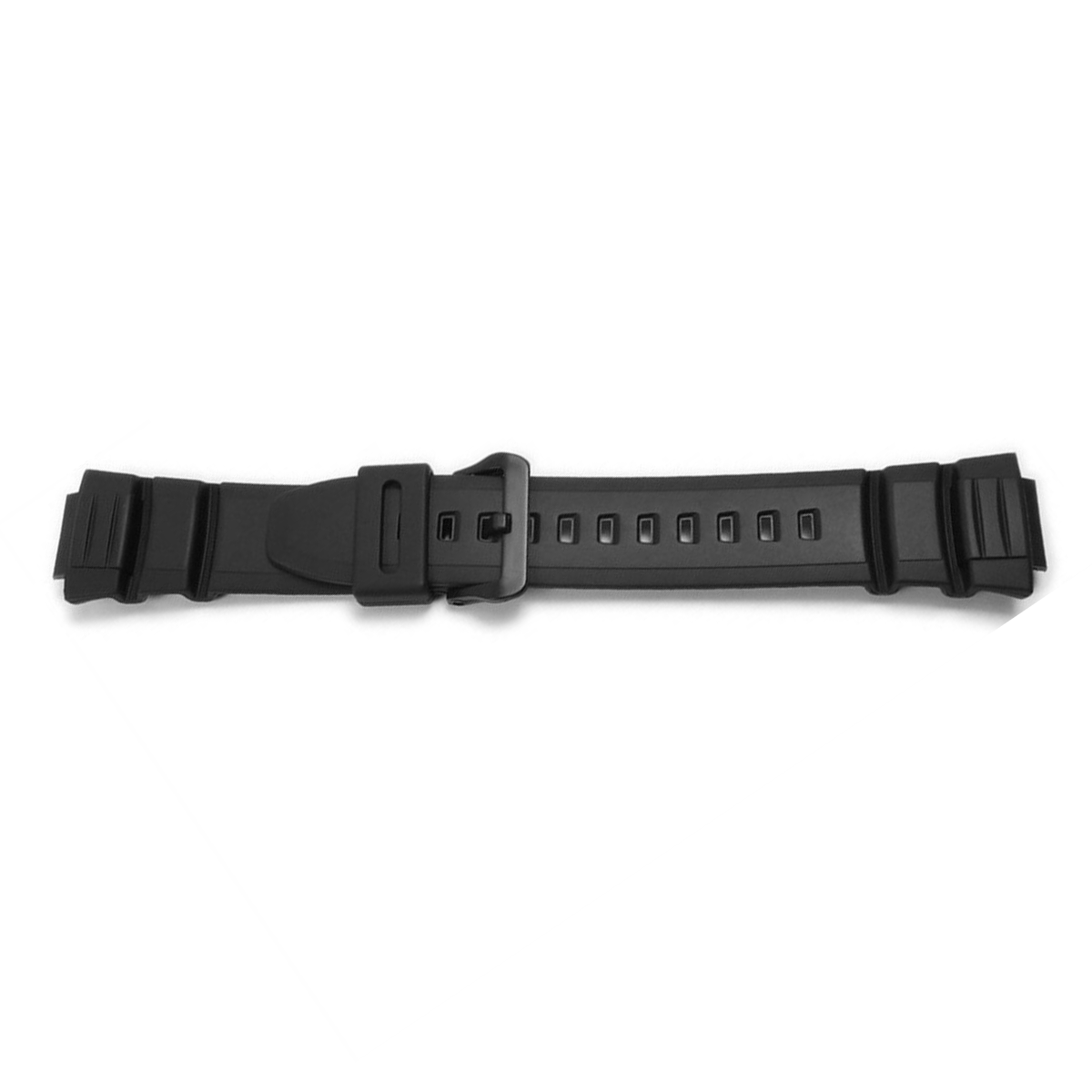 DBLACK [CDS16] RESIN WATCH STRAP (BLACK) // FOR "CASIO" MCW-100H, MCW-110H & W-S220" MODEL WATCH
