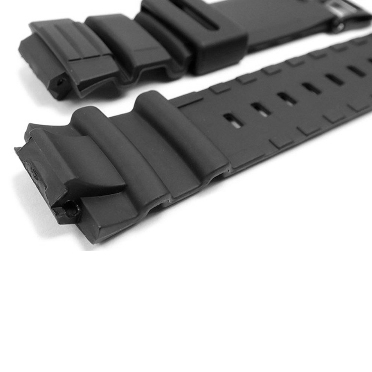 DBLACK [CDS16] RESIN WATCH STRAP (BLACK) // FOR "CASIO" MCW-100H, MCW-110H & W-S220" MODEL WATCH