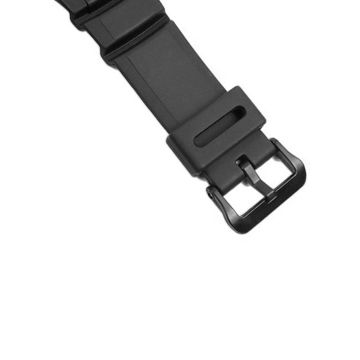 DBLACK [CDS16] RESIN WATCH STRAP (BLACK) // FOR "CASIO" MCW-100H, MCW-110H & W-S220" MODEL WATCH