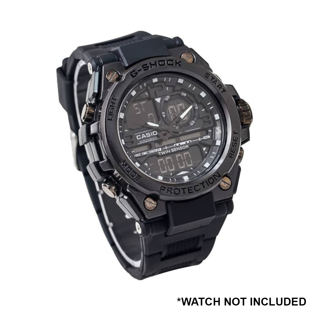 DBLACK [CDS18] RESIN WATCH STRAP // FOR "CASIO G-SHOCK" GST-8600 MODEL WATCHES