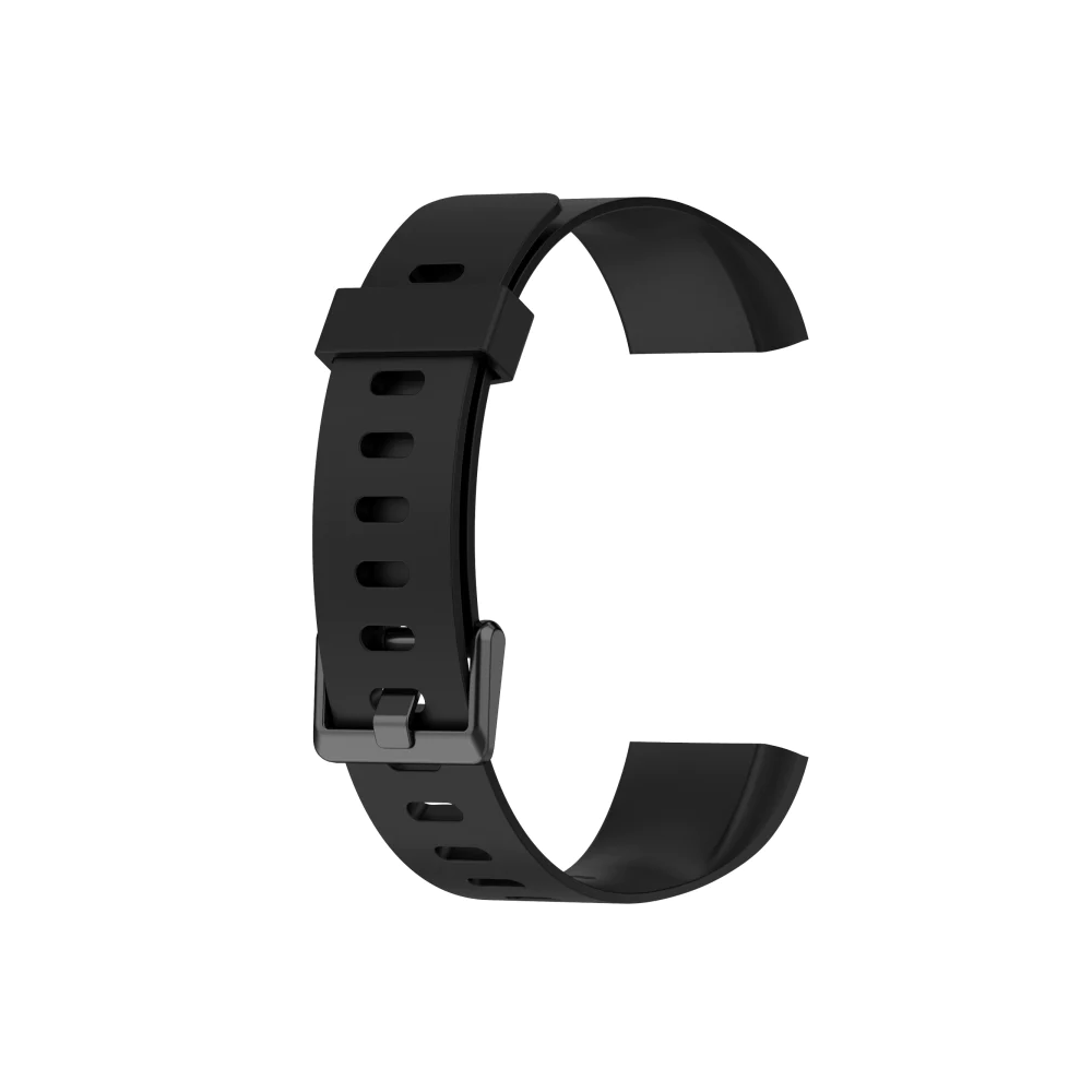 DBLACK [RLDS-01] SILICONE WATCH BAND // COMPATIBLE WITH "realme Smart Band | MODEL NUMBER - RMA183" MODEL ONLY