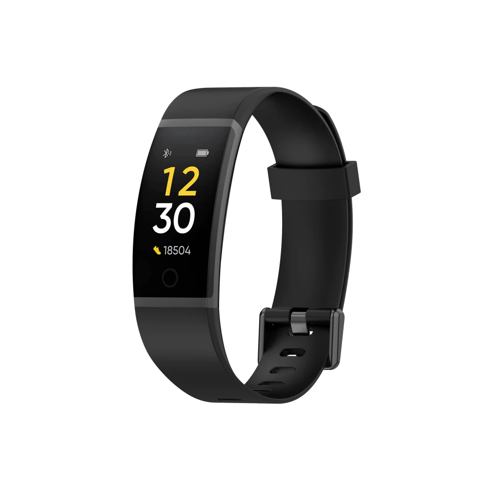 DBLACK [RLDS-01] SILICONE WATCH BAND // COMPATIBLE WITH "realme Smart Band | MODEL NUMBER - RMA183" MODEL ONLY